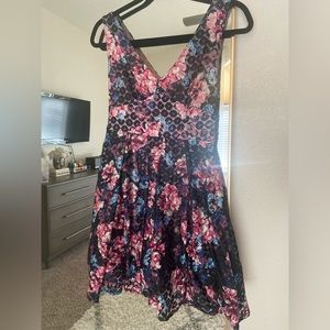 Betsy Johnson - Pink Black Party Dress Tulle - Small